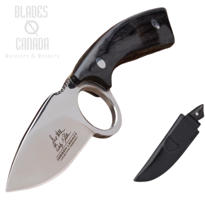 Gil Hibben Legacy Skinning Fixed Blade Knife, w/Leather Sheath, GH5105